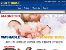 Tablet Screenshot of dickwicks.com.au
